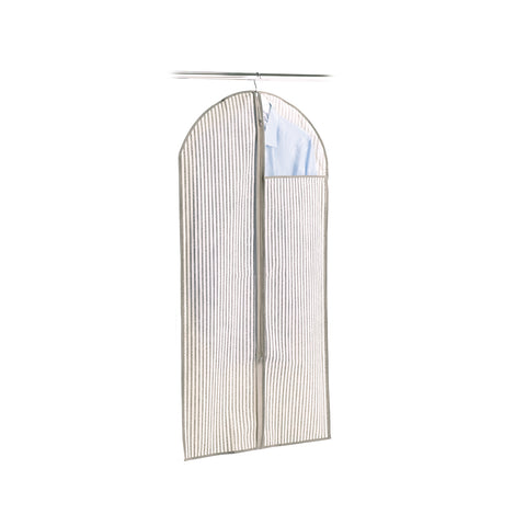 Porte-vêtements en tissu avec fenêtre beige