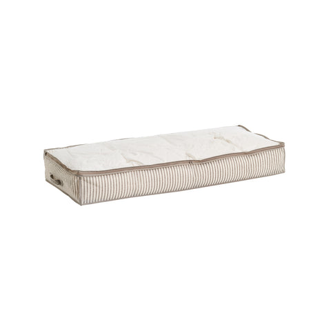 Opbergdoos Stripes van beige stof