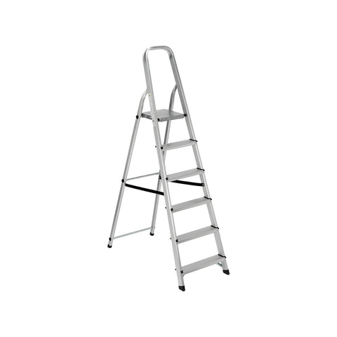 Opvouwbare aluminium ladder met 6 treden