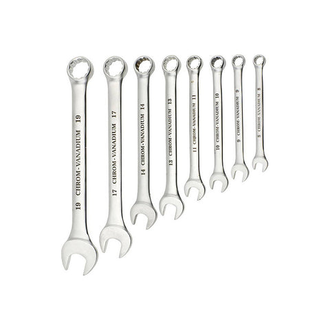 Set van 8 combinatiesleutels