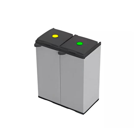 Meuble porte-sacs double pour le tri sélectif 80L