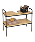 immagine-2-wenko-scaffale-in-metallo-e-bamboo-con-2-ripiani-h-60cm-ean-4008838386965
