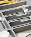 immagine-3-emuca-portaposate-regolabile-per-cassetto-in-plastica-50cm-grigio-ean-8432393139968