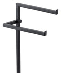 immagine-3-feridras-piantana-portasciugamani-2-bracci-in-acciaio-con-base-in-vetro-temprato-nero-ean-8056471552380