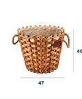 immagine-3-garden-friend-cestino-portalegna-foderato-rotondo-47x47x40cm-ean-8023755041205