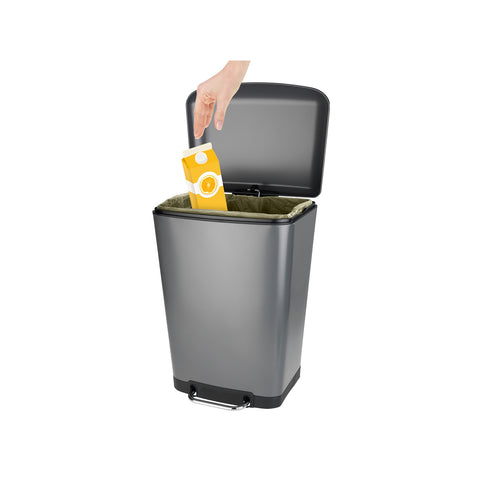 immagine-3-wenko-pattumiera-easy-close-studio-grigio-30l-ean-4008838241295