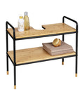 immagine-3-wenko-scaffale-in-metallo-e-bamboo-con-2-ripiani-h-60cm-ean-4008838386965