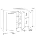 immagine-4-habitdesign-mobile-buffet-a-3-ante-bianco-144x42x80cm-ean-8423490265889
