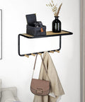 immagine-4-wenko-appendiabiti-da-parete-con-1-ripiano-e-6-ganci-in-bambu-in-metallo-nero-ean-4008838390207