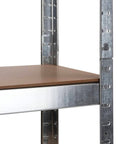 Scaffale Portaoggetti 5 Ripiani in Acciaio e MDF Portata Totale 875 kg con Montaggio a Incastro Ean-8023755054588