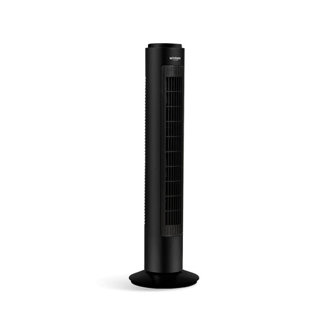 Ventilateur sur pied 50W avec 3 vitesses, minuterie 7h et télécommande incluse